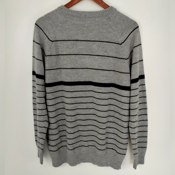 Anntarah 100% Baby Alpaca Sweater Gray Large - Picture 8 of 8